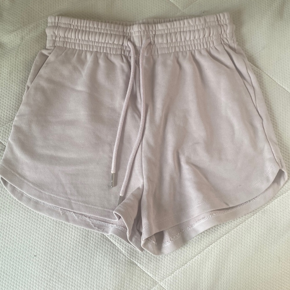 Powder pink H&M sweatshorts